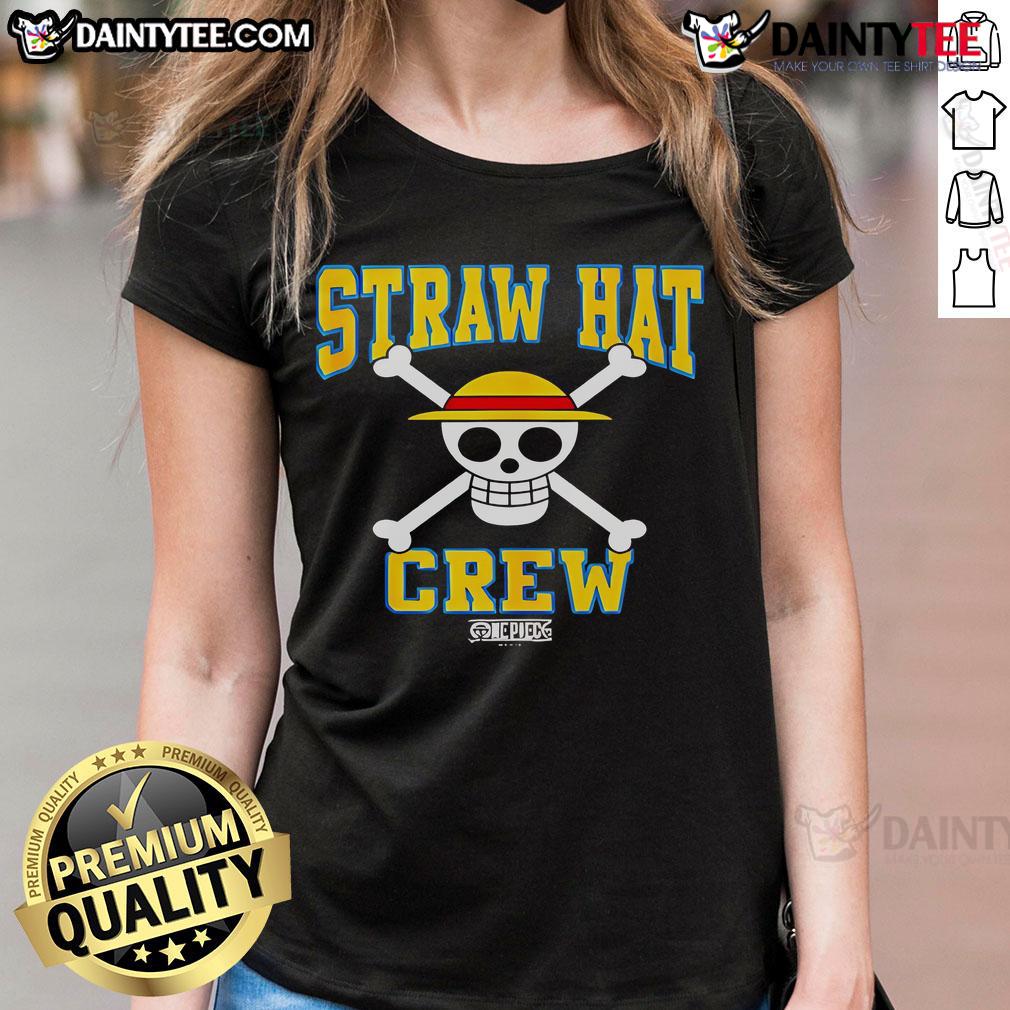 Good Straw Hat Crew Athletic Type Jolly Rogers Ladies Tee featuring a vibrant design perfect for casual summer wear.