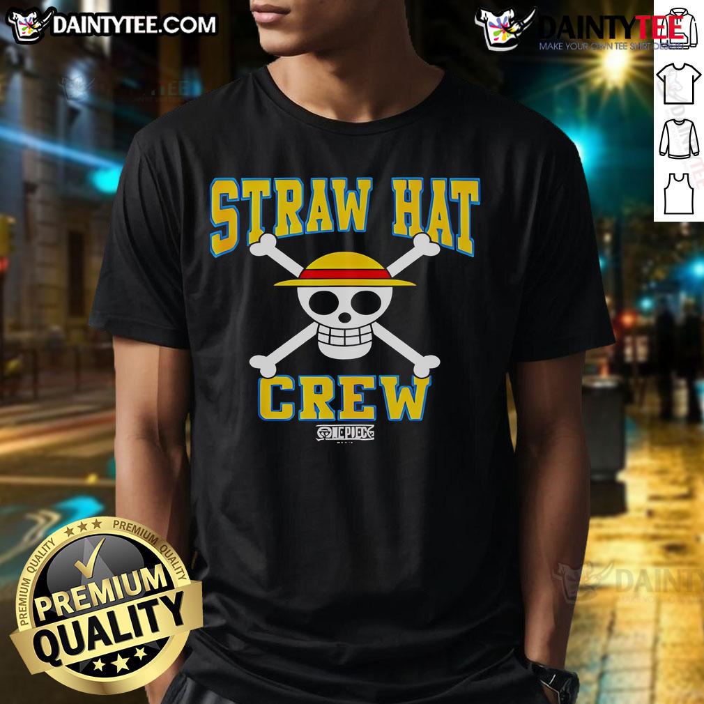 Good Straw Hat Crew Athletic Type Jolly Rogers T-Shirt featuring vibrant pirate graphics and comfortable fit for fans.