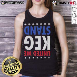 Good United We Keg Stand Tank Top featuring a fun design for party lovers and summer events, perfect for casual wear.
