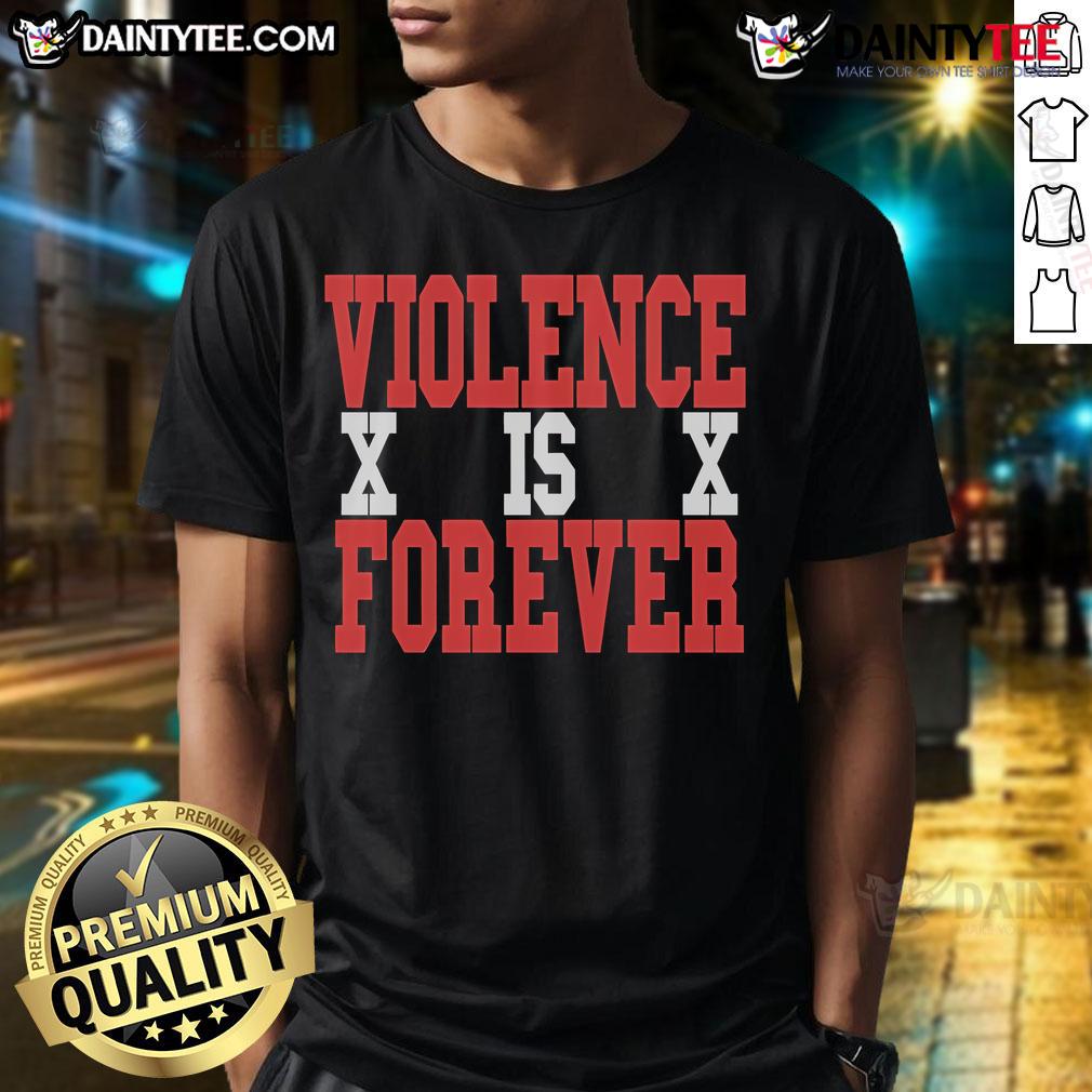 Good Vif Violence Is Forever Steen Xx T-Shirt featuring bold graphic design and vibrant colors for a stylish look.