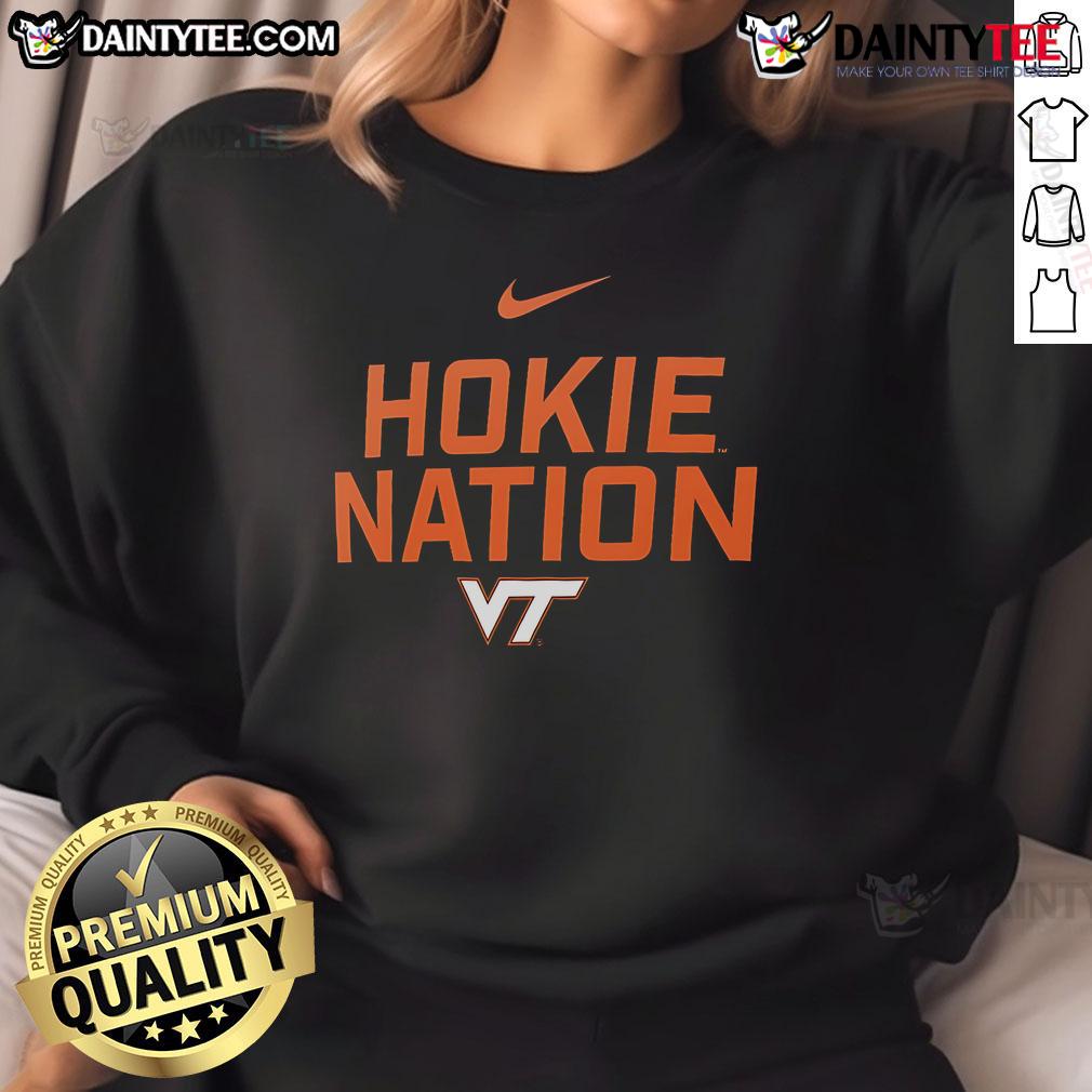 Good Virginia Tech Hokies Nation sweatshirt in maroon, perfect for fans showing school spirit.