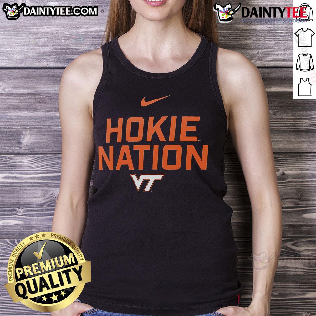 Good Virginia Tech Hokies Nation tank top featuring bold graphic design, perfect for fans supporting their team.