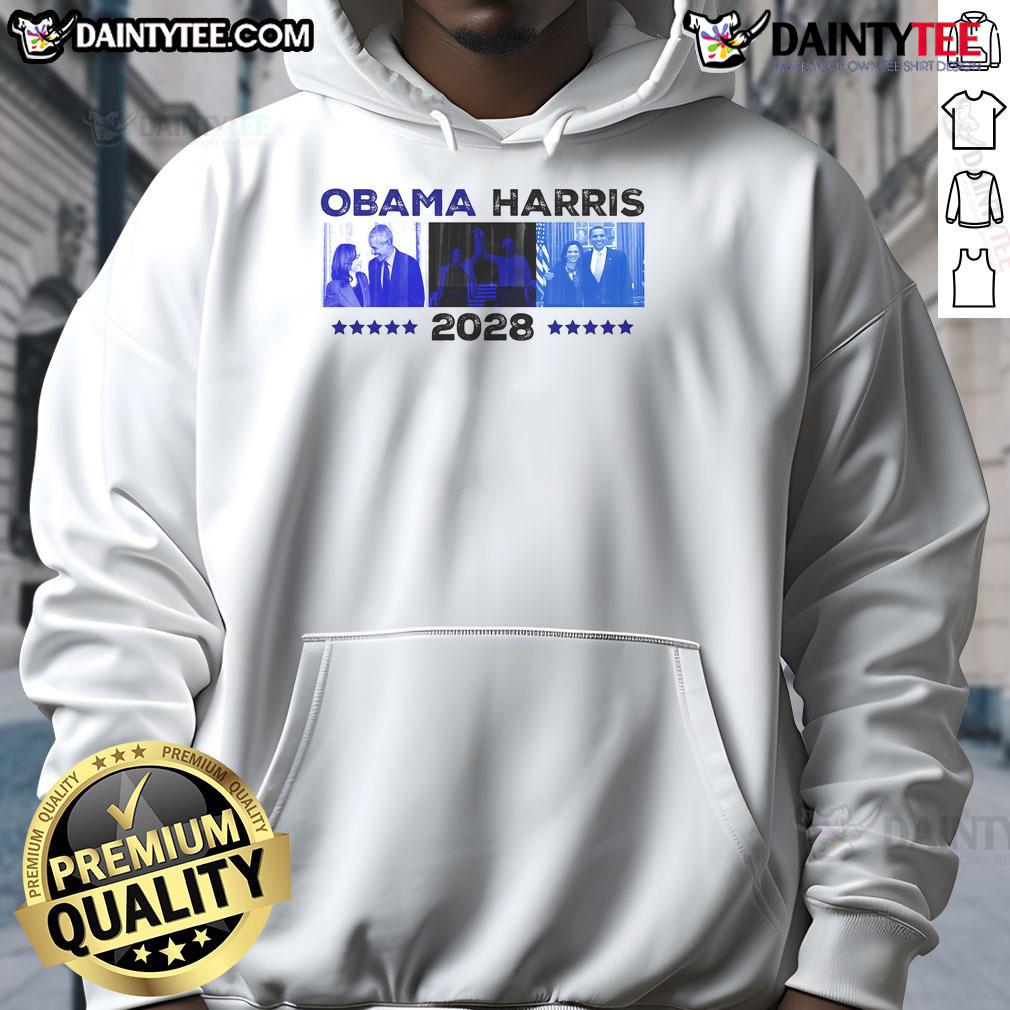 Hot Obama Harris 2028 hoodie featuring bold graphic design, perfect for supporters of the 2028 presidential campaign.