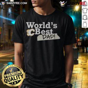 Alt Text: Nice Buffalo Sabres World's Best Dad T-Shirt featuring team colors and logo, perfect gift for sports-loving fathers.
