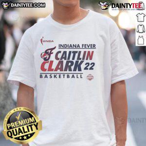 Nice Caitlin Clark Indiana Fever WNBA basketball t-shirt featuring vibrant team colors and player graphics.