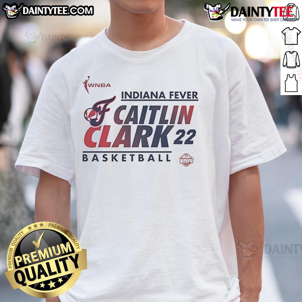 Nice Caitlin Clark Indiana Fever WNBA basketball t-shirt featuring vibrant team colors and player graphics.