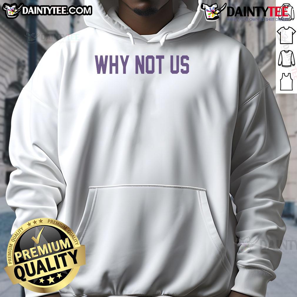 Alt Text: Clemson Tigers Softball 'Why Not Us' hoodie in orange, showcasing team spirit and style for fans.