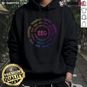 Colorful pediatric appreciation hoodie featuring EEG design, perfect for young patients and healthcare advocates.