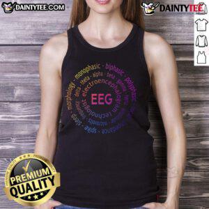 Colorful EEG Pediatric Appreciation Tank Top featuring playful design, perfect for kids and health awareness events.