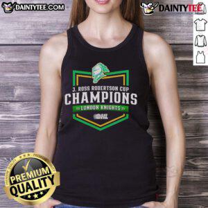 Nice London Knights 2025 OHL Hockey National Champions tank top featuring team logo and vibrant design.