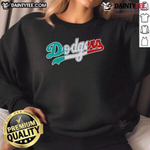 Stylish Nice Mexican Heritage Los Angeles Dodgers sweatshirt in vibrant colors, perfect for fans celebrating culture and sports.