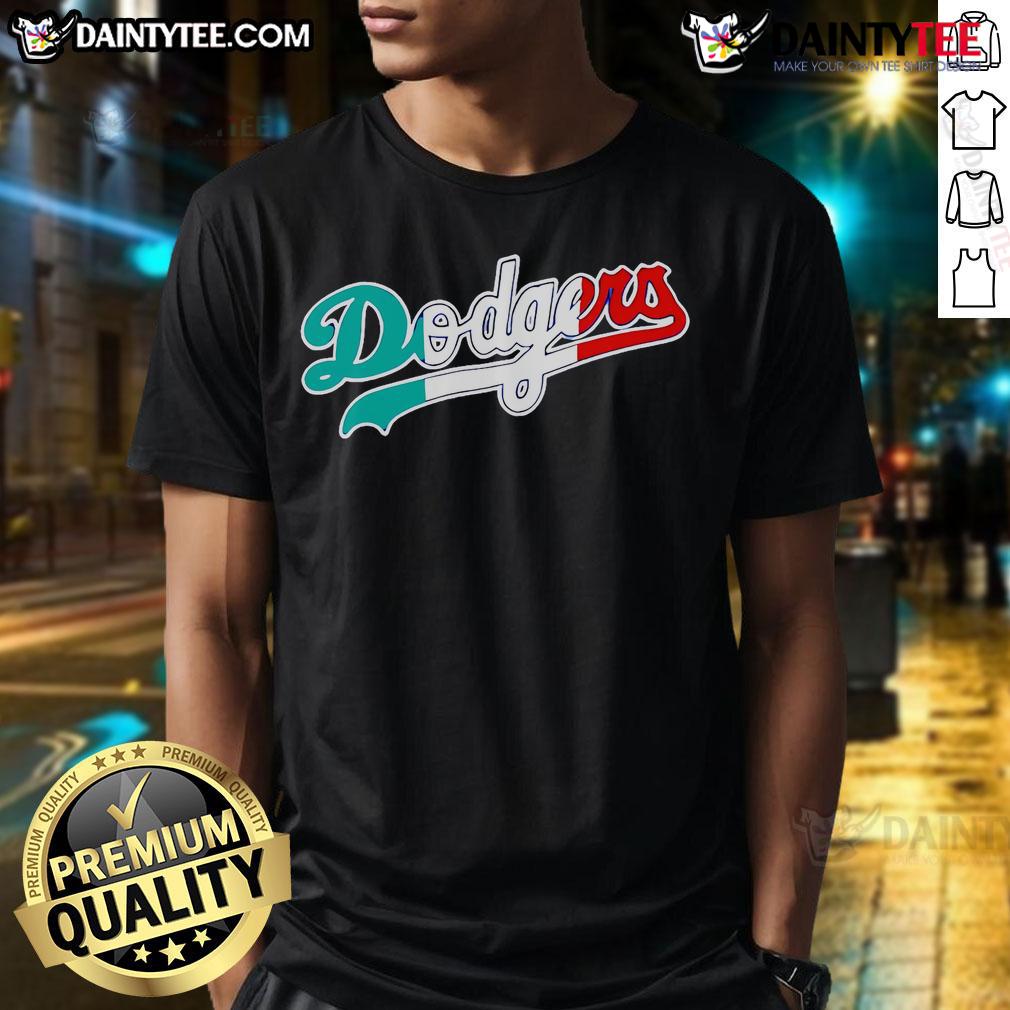 Nice Mexican Heritage Los Angeles Dodgers T-Shirt featuring vibrant colors and traditional designs celebrating culture.