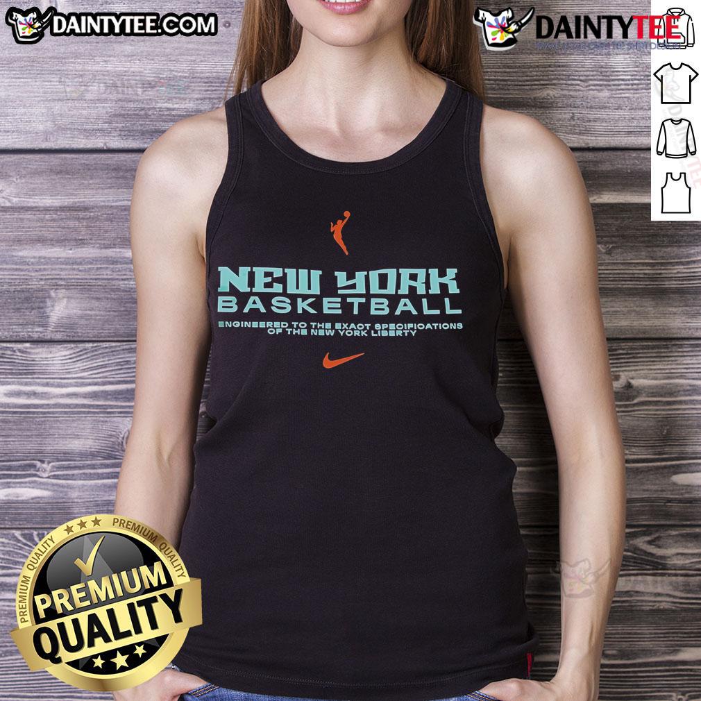 New York Liberty tank top designed for fans, featuring vibrant colors and team logo, perfect for basketball enthusiasts.