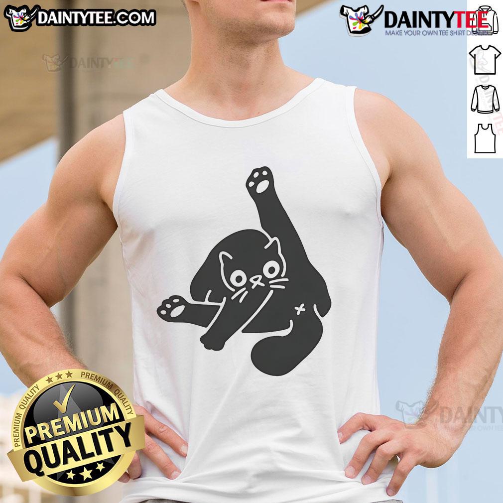 Funny Nice Ok Super Day Cat Butt Tank Top featuring a playful cat design, perfect for cat lovers and casual wear.