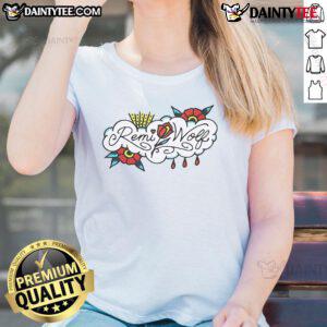 Nice Remi Wolf Flower Ladies Tee featuring vibrant floral design, perfect for casual and stylish women's wear.
