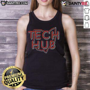 Trendy Nice Tech Hub Ohio tank top displayed on a mannequin, showcasing a stylish design perfect for tech enthusiasts.