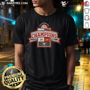 Nice Texas Longhorns 2025 SEC Regular Season Title Special T-Shirt featuring bold team graphics and vibrant colors.