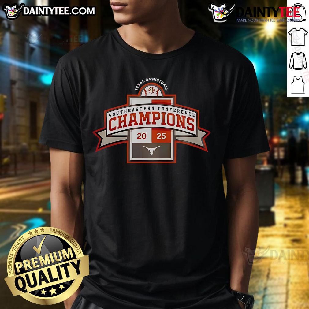 Nice Texas Longhorns 2025 SEC Regular Season Title Special T-Shirt featuring bold team graphics and vibrant colors.