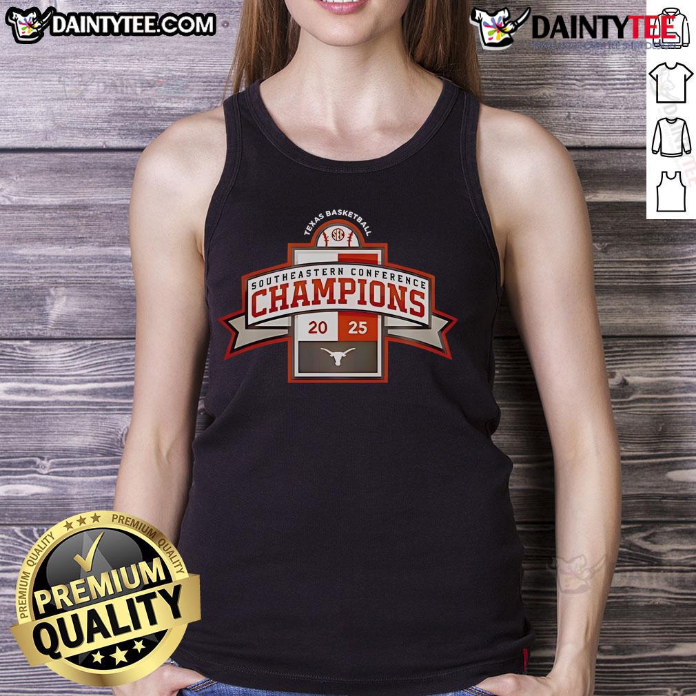 Nice Texas Longhorns 2025 SEC Regular Season Title Special Tank Top featuring bold team graphics and vibrant colors.