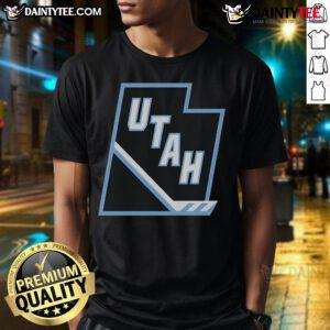 Alt Text: Nice Utah Mammoth Tertiary Logo T-Shirt featuring a stylish design and vibrant colors, perfect for casual wear.