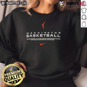 Nice Washington Basketball sweatshirt designed for the Washington Mystics, featuring team colors and logo.