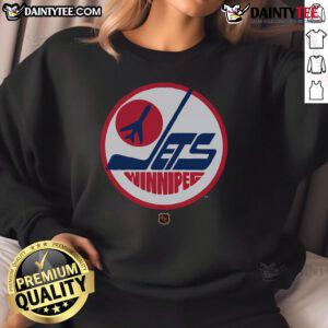 Nice Winnipeg Jets 1979 retro logo sweatshirt featuring vintage design and vibrant team colors for fans.