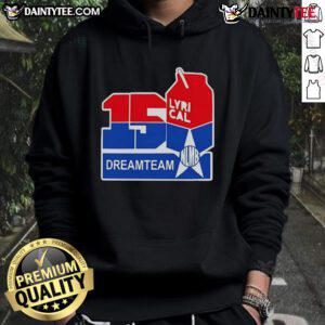 Alt Text: Official 150 Lyrical Dreamteam Hoodie in black, featuring a stylish design and comfortable fit for fans and fashion lovers.