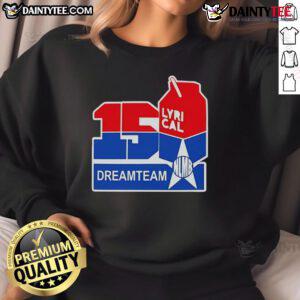 Official 150 Lyrical Dreamteam Sweatshirt in black, featuring stylish graphics and a cozy fit for ultimate comfort.