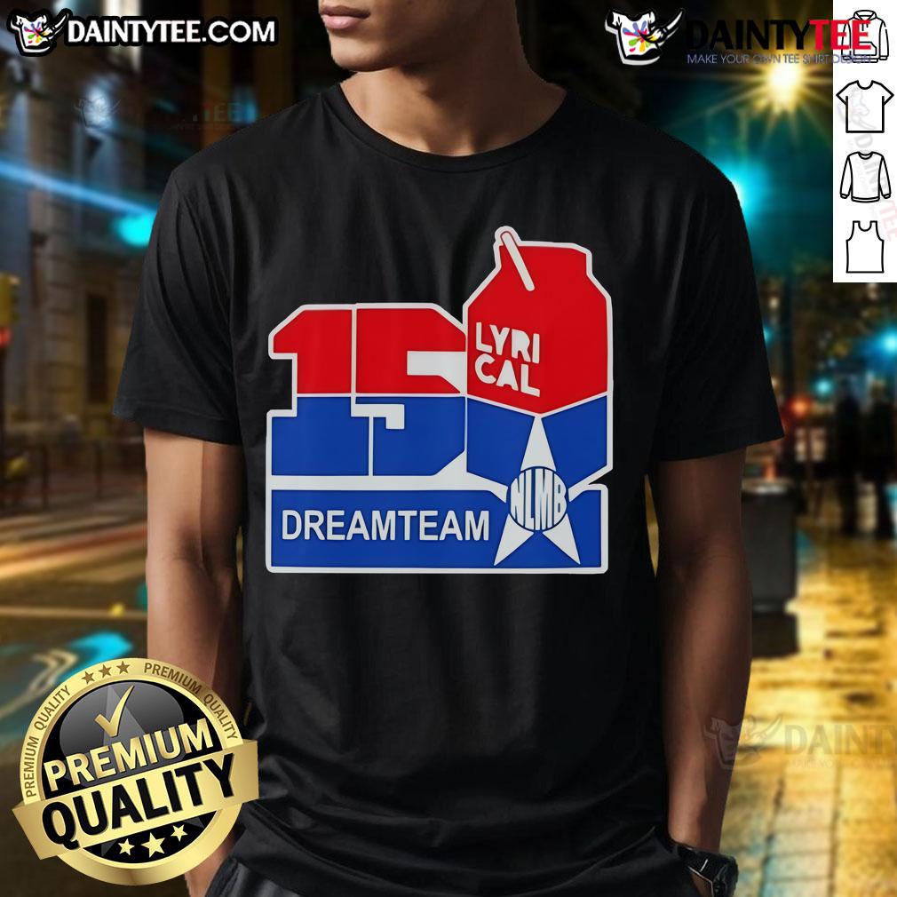 Official 150 Lyrical Dreamteam T-Shirt featuring vibrant graphics and stylish design for fans of the Dreamteam.