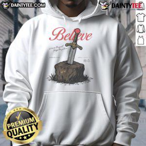 Official Believe Honor The Past Forge The Future Hoodie in black, showcasing a modern design for stylish comfort.