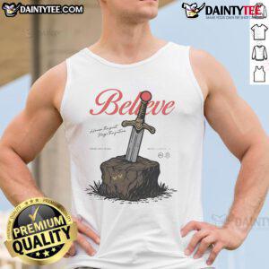 Official Believe Honor The Past Forge The Future Tank Top featuring a motivational design for inspiring fashion lovers.
