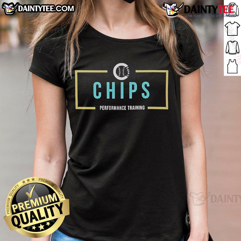 Official Chips Performance Training Boxy Ladies Tee in vibrant colors, ideal for active women seeking comfort and style.