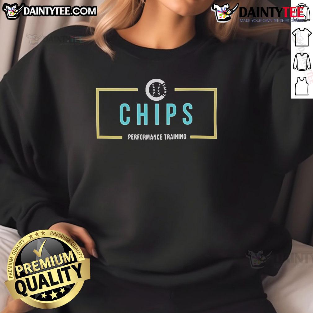 Alt Text: Official Chips Performance Training Boxy Sweatshirt in stylish design, perfect for workouts and casual wear.