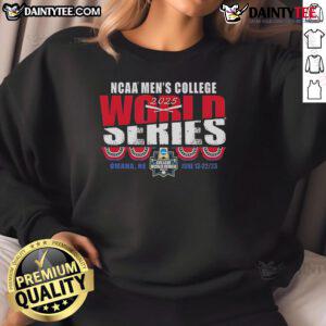 Vintage NCAA College World Series 2025 sweatshirt from Omaha, NE, showcasing classic design and team spirit.