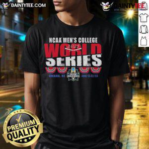 Alt Text: Official College World Series 2025 NCAA MCWS Omaha NE vintage t-shirt featuring classic design and vibrant colors.