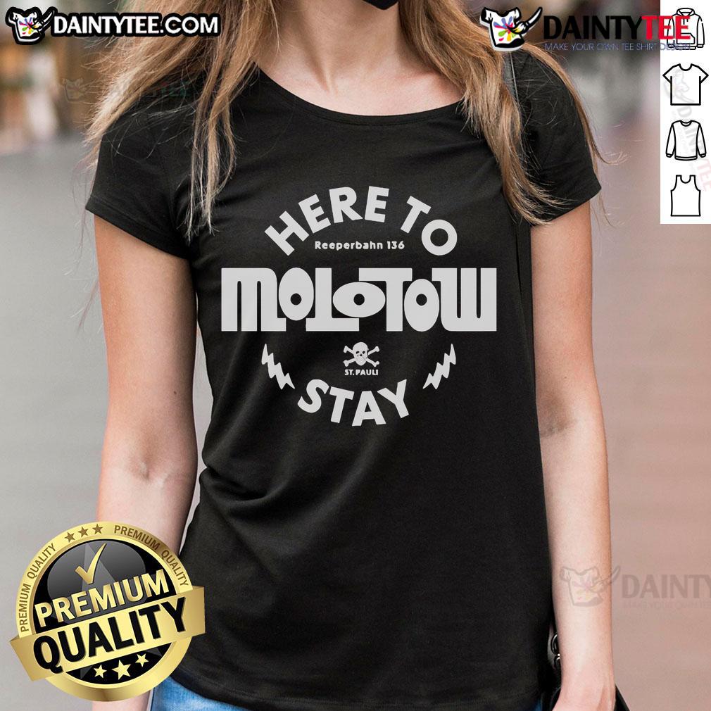 Alt Text: Official FCSP x Molotow Here to Reeperbahn 136 Ladies Tee featuring stylish design and vibrant colors.