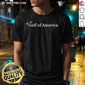 Official Gulf Of America Tricorn Hat T-Shirt featuring a stylish design and vibrant colors for fans and collectors.