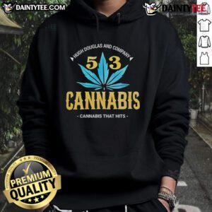 Alt Text: Official Hugh Douglas and Company 503 Cannabis That Hits Hoodie featuring a stylish design and vibrant colors.