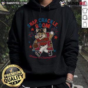 Alt Text: Awesome Arizona Diamondbacks Snap Crackle Boom hoodie for Independence Day, showcasing team spirit and patriotic design.