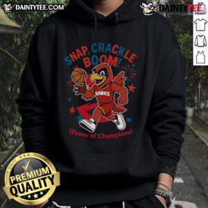 Awesome Atlanta Hawks Snap Crackle Boom hoodie for Independence Day, showcasing team spirit and festive design.