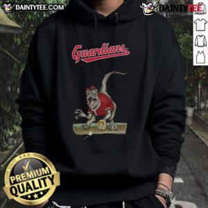 Awesome Cleveland Guardians Tiny Turnip Velociraptor Hoodie showcasing vibrant design and team spirit for fans.