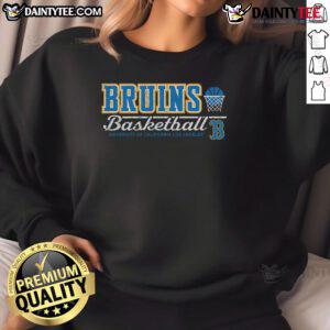 Awesome gray UCLA Bruins vintage basketball sweatshirt featuring classic logo design for stylish sports fans.