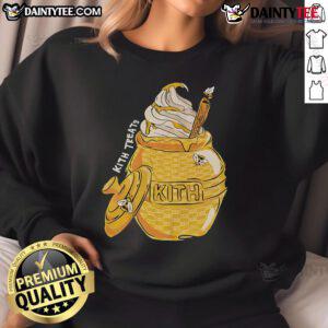 Awesome Kith Treats ice cream sweatshirt featuring vibrant colors and a stylish design for ice cream lovers.