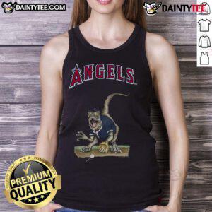 Awesome Los Angeles Angels tiny turnip velociraptor tank top featuring a vibrant design for fans and casual wear.