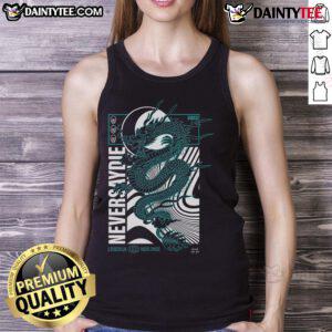 Awesome NSDR Draco Never Say Die Records tank top featuring a dragon design, perfect for fans in London, UK, and worldwide.