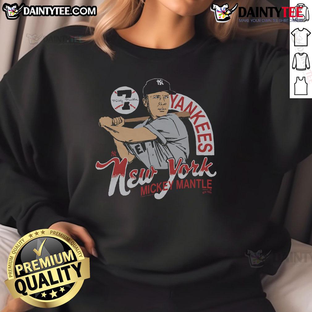Awesome New York Yankees Mickey Mantle signature sweatshirt featuring classic design and team colors.