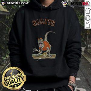 Awesome San Francisco Giants Tiny Turnip Velociraptor Hoodie with vibrant graphics and a cozy fit for fans.