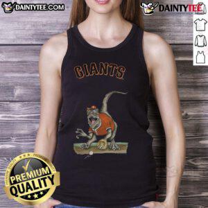 Awesome San Francisco Giants tiny turnip velociraptor tank top featuring vibrant graphics and a playful design.