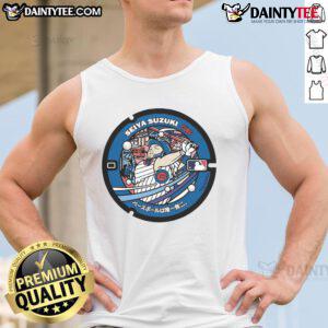 Awesome Seiya Suzuki Chicago Cubs Japanese Anime tank top featuring vibrant graphics and a stylish design for fans.