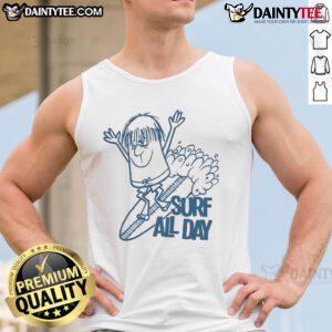Awesome Surf All Day Tank Top for summer beach vibes, featuring a stylish design and comfortable fit for surf enthusiasts.